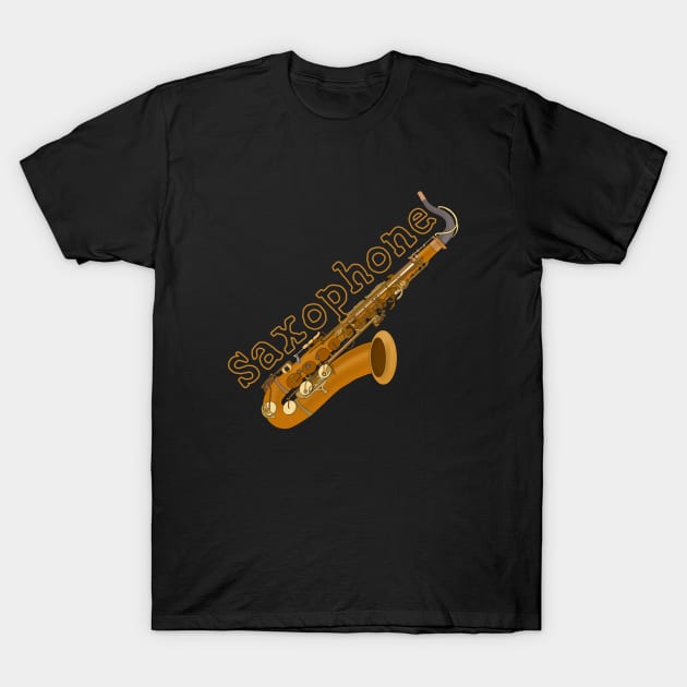 Saxophone T-Shirt by DiegoCarvalho